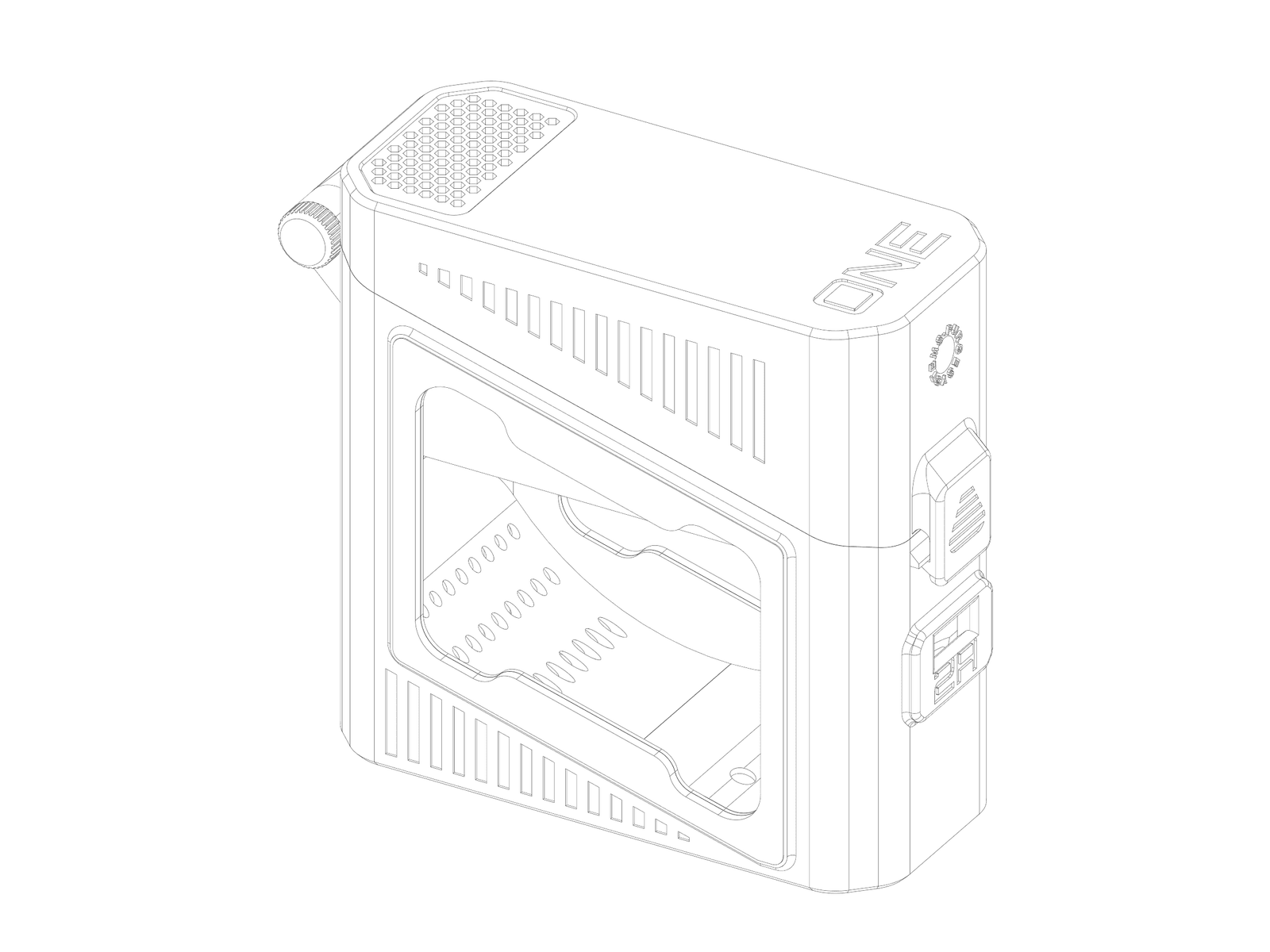 Purge One technical outline CAD view